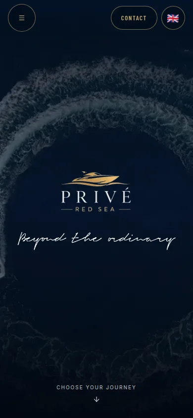 Privé Red Sea: شاشة الموبايل