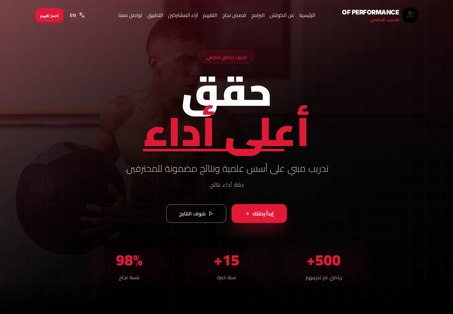 OF Performance: شاشة الكمبيوتر
