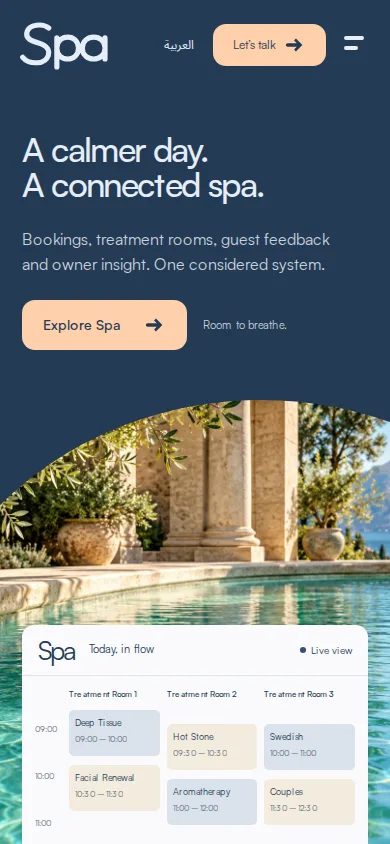 Spa Haven: شاشة الموبايل